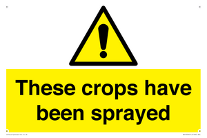 These crops have been sprayed